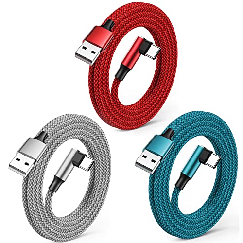 USB C Kabel Typ C Ladekabel USB C 3Pack 1M+1.8M+3M Schnellladekabel USB C Ladekabel Schnellladung handy ladekabel usb c Nylon geflochtenes f&uuml;r Samsung Galaxy S22 S21 S20 S10 Note 20 10 Huawei P30 P20