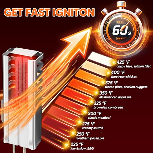 Image of DG94-01012A Oven Igniter for Samsung NX58 Gas Range | Silicon carbide heating element,120V,direct OEM replacement,fits NX58M /K /H /J series gas bake ovens