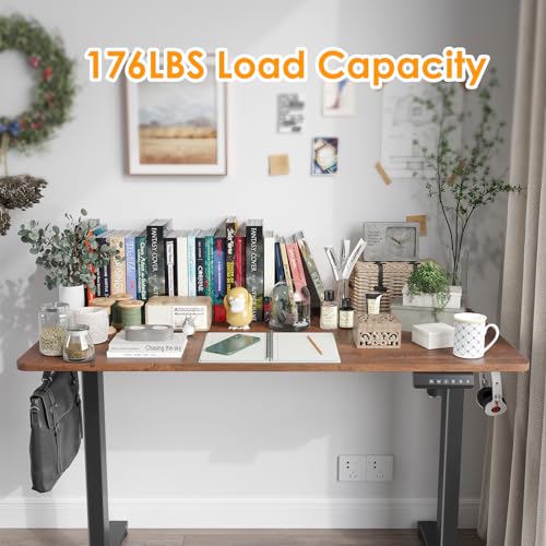 Image of STARY Electric Standing Desk Adjustable Height Sit Stand Home Office Desk with Splice Board