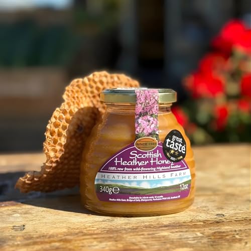 Miel de brezo escocesa raw Heather Hills 12 oz pack 4 miniatura 3