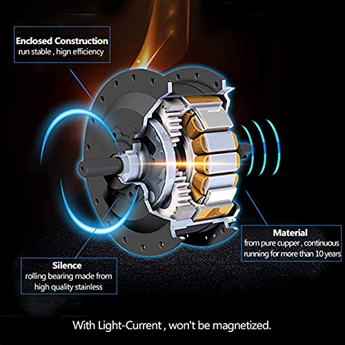 Cofanetto Carica 4 Orologi Automatici Espositore Nero in Eco Pelle Watch Winder Scatola Movimento Rotatorio