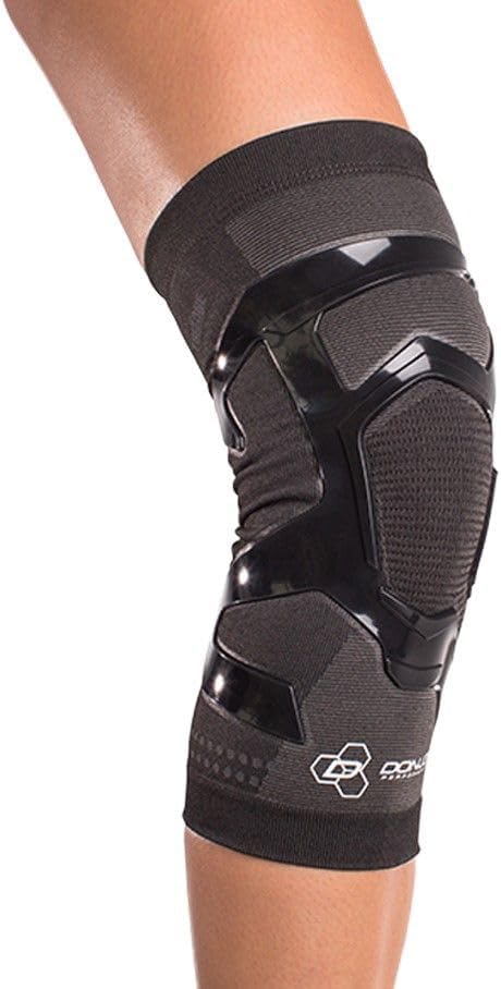 DonJoy Performance Trizone Knee Compression Support Knee Sleeve – Low-Profile, Lightweight for Running, Walking, Basketball, Volleyball, Fitness, Lifting, Hiking, Knee Strains, Sprains, Inflammation,