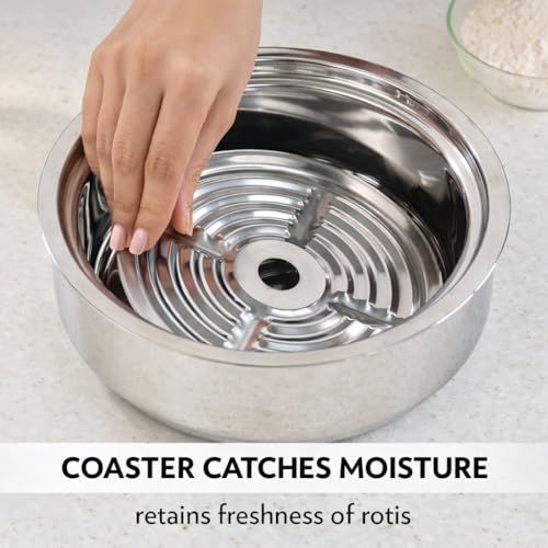 Image of Zaib Stainless Steel Double Wall Insulated Roti Casserole 1.2 L
