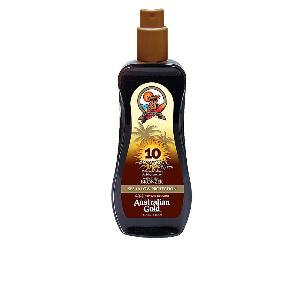 Sunscreen Spf10 Spray Gel With Instant Bronzer 237 Ml. L'imballaggio può variare