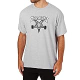 Camiseta Skateboard gray THRASHER Skategoat Camiseta, Unisex Adulto, Gray, L