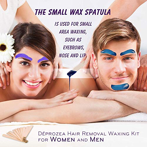 Waxing Kit for Women, Home Waxing Kit for Eyebrow,Armpit, Leg,Bikini, Wax warmer with 4 Bags Painless Hard Wax Beans Hair Removal Kit