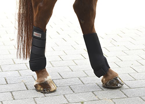 Foto von Covalliero 4x Fesselkopfgamasche, schwarz, Synthesekautschuk, 29cm/28,5cm, 30cm/31cm, Cob