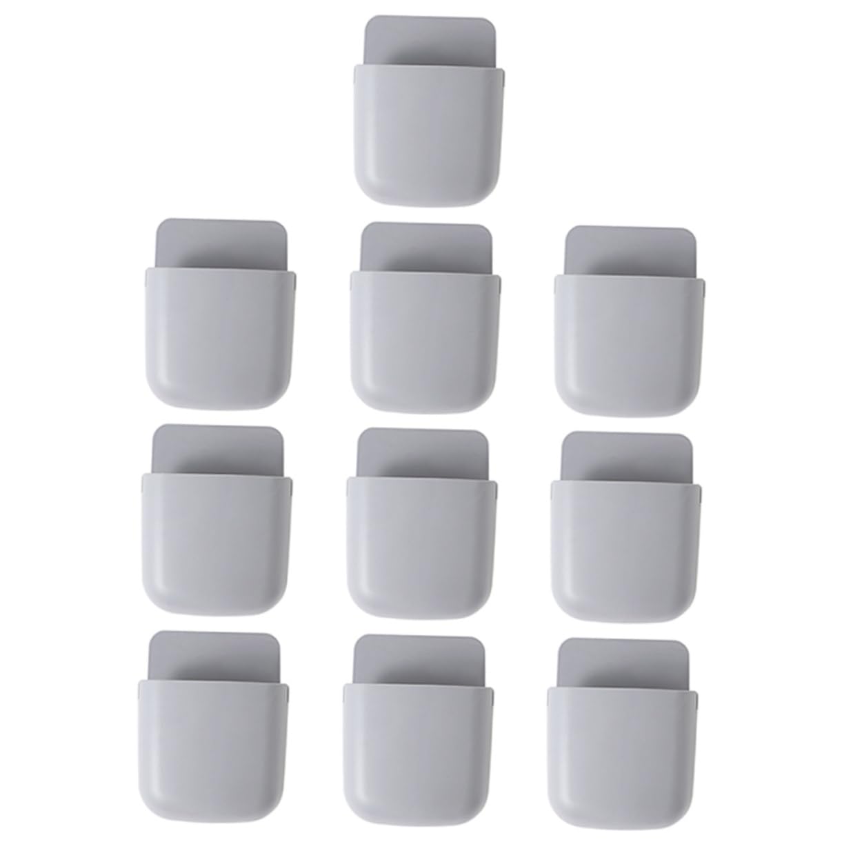 Amosfun 4 Set Di Supporto Da Parete Per Telecomando Con Base Adesiva Supporto Per Telefono Da Parete Per Smartphone Organizer 10 Pezzi*4