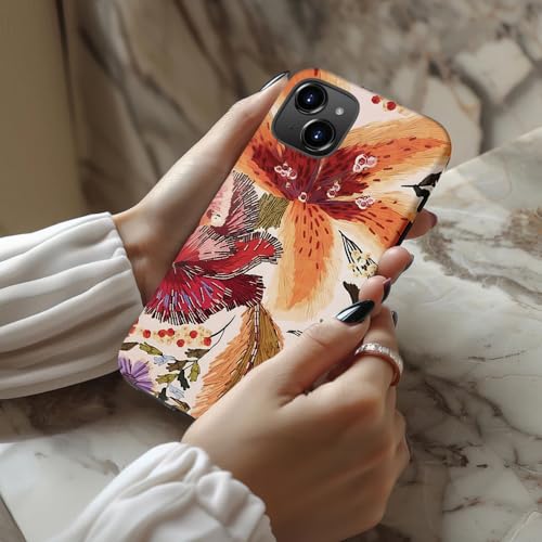 Coque mignonne pour iPhone 15 silicone double couche durable