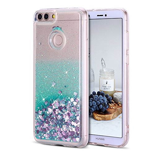 CaseLover Cover Huawei P Smart, 3D Glitter Liquido...