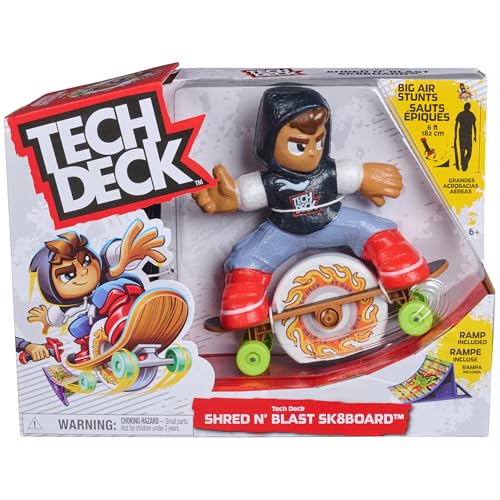 Tech Deck Shred N' Blast Motorized Finger Skateboard Toy