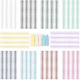 40Pcs Comb Binding Spines with 100 Sticky Tabs, 1/2