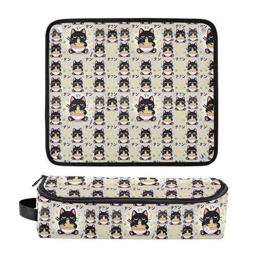 Bolsa de viaje para herramientas de cabello con tapete resistente al calor, estuche doble capa para rizadora, plancha, secador y organizador de accesorios miniatura 3