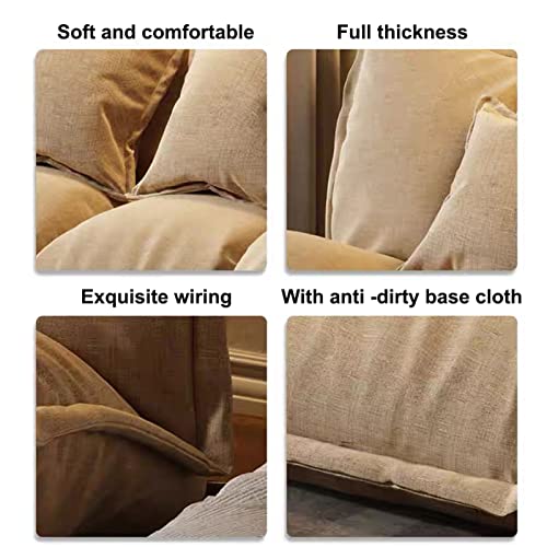 Jhkzudg Lazy Sofa Adjustable Floor Mat,Folding Sofa Bed, 5-Position Adjustable Floor Lounger With 2 Pillows,Lazy Couch Sleeper Chair For Home Bedroom Living Room Office,Pink,130 × 112 × 18Cm #TOP4