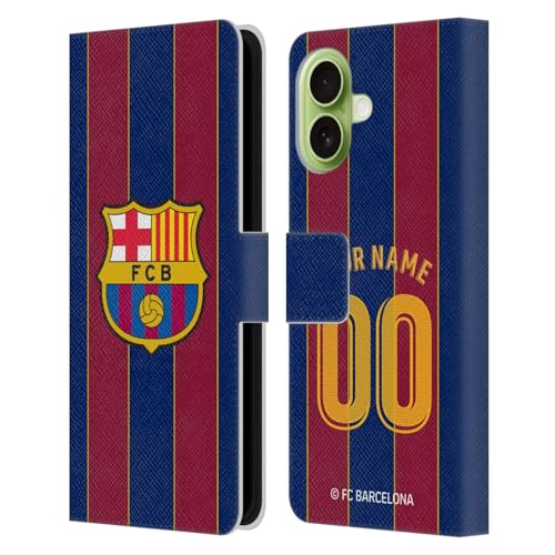 FC Barcelona Étui Portefeuille iPhone 17 Cuir Personnalisé Rabat Magnétique Officiel Head Case Designs