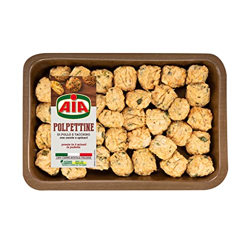 Aia Polpettine con Pollo Tacchino Carote e Spinaci, 400g