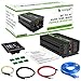 Novopal Power Inverter Pure Sine Wave-1500 Watt 12V DC to 110V/120V AC Converter- 4 AC Outlets Car Inverter with One USB Port-16.4Ft Remote Control and Two Cooling Fans-Peak Power 3000 Watt Black