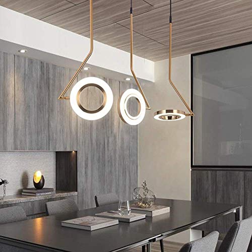 Lustre chic en métal doré avec diffuseur acrylique haute diffusion - 4