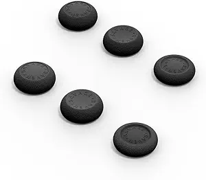 by Skull & Co.Thumb Grips Joystick Cap Analog Stick Cover for Nintendo Switch 2 Joy-Con - Black, 3 Pairs (6pcs)