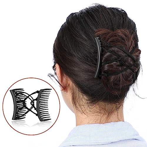 4 Peines Elásticos Dobles Ajustables para Cabello Rizado miniatura 5