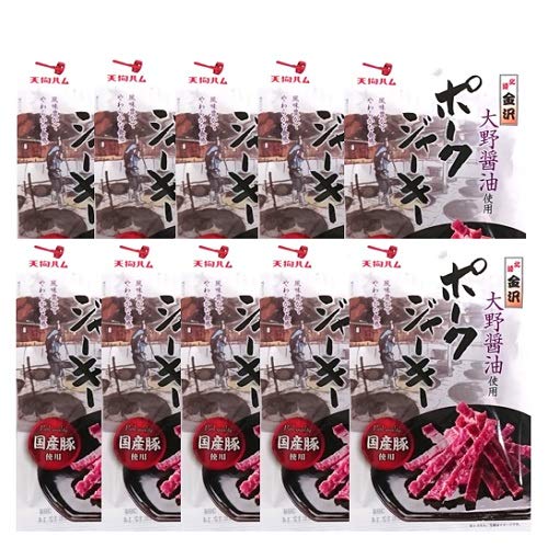 Amazon | 天狗ハム テング tengu 国産豚 ポーク ジャーキー 38g ×10袋