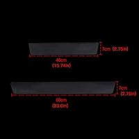 Vista 2 de Protectores de placa para umbral de puerta de automóvil – Protectores universales de entrada para umbral de puerta, protector de paso para umbral