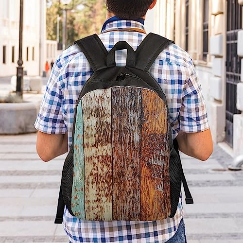 Sac à dos briques en bois noir imperméable chic de taille unique - 7