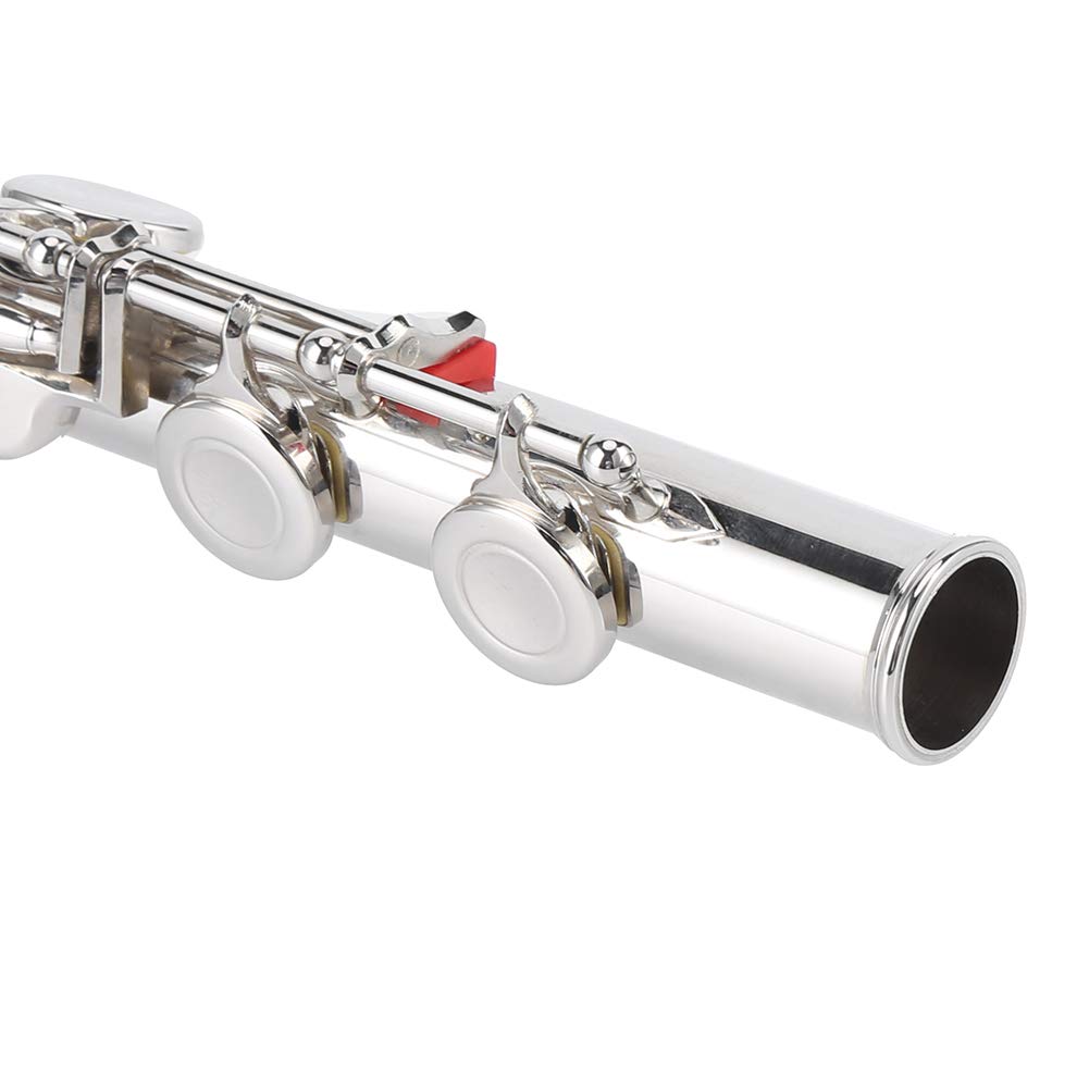 RiToEasysports High Speed Steel Sterling Silber Flöte für Anfänger, Professionelles Kinderinstrument für Schulband