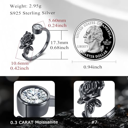 Cross Moissanite Ring Sterling Silver Lab Created Diamond True Love Waits Finger Ring Crucifix Jewelry Gifts for Women4