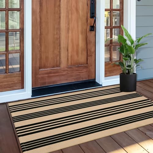 OJIA Front Door Mat 24"x51", Machine Washable Porch Rug Outdoor D...