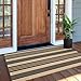 OJIA Front Door Mat 24'x51', Machine Washable Porch Rug Outdoor Door Mat Striped Entryway Rugs Indoor Outdoor Rugs Cotton Woven Entry Rug for Kitchen/Bathroom/Farmhouse/Home Entrance