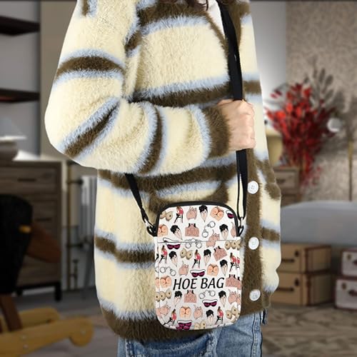 MNIGIU Funny Overnight Shoulder Bag Bachelorette Party Gift Naughty Crossbody Bag Adult Gag Gift Humorous Hoe Bag4