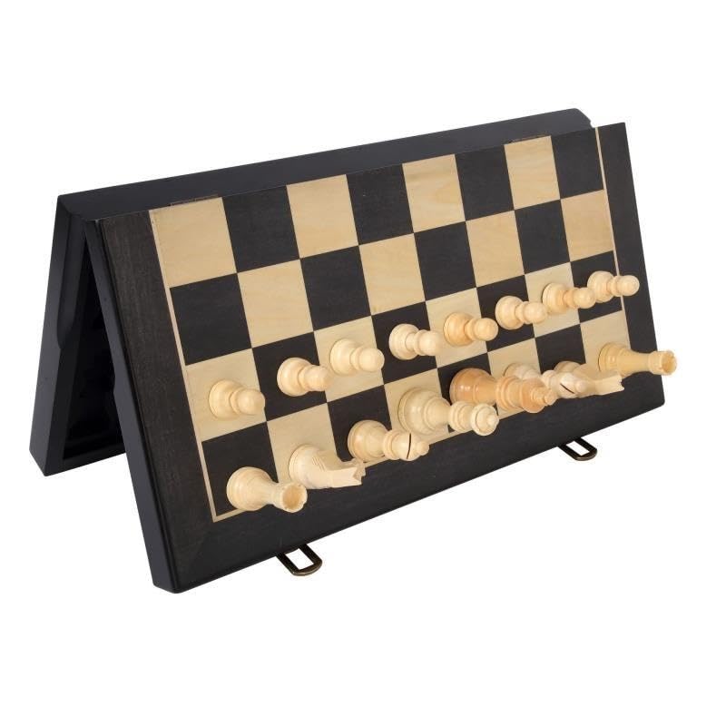 Set da gioco magnetico for scacchi e dama in legno Scacchi