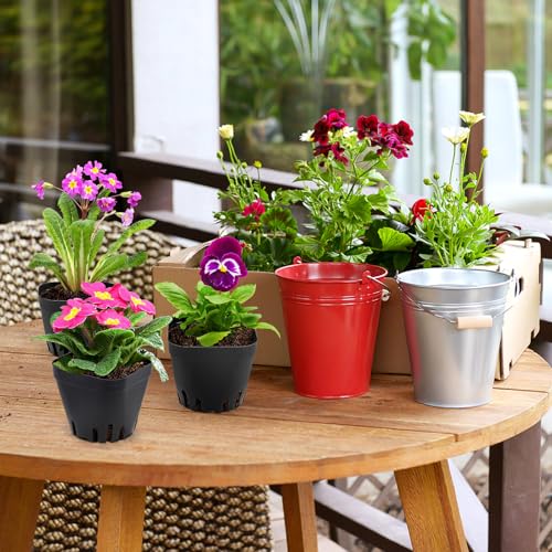 warmfarm 100 Pics Nursery Pots with 5 Pics Sturdy Seedling Trays, Space-Saving Gardening Kit for Indoor and Outdoor Use by warmfarm - Used condition - Image 5