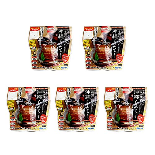 沖縄 お土産 レトルト 豚角煮 コラーゲン1875mg 鉄1.9mg 袋のまま電子レンジ 本場仕込みのらふてー 125g ×5セット