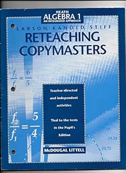 Paperback Reteaching Copymasters (Heath Algebra1) Book