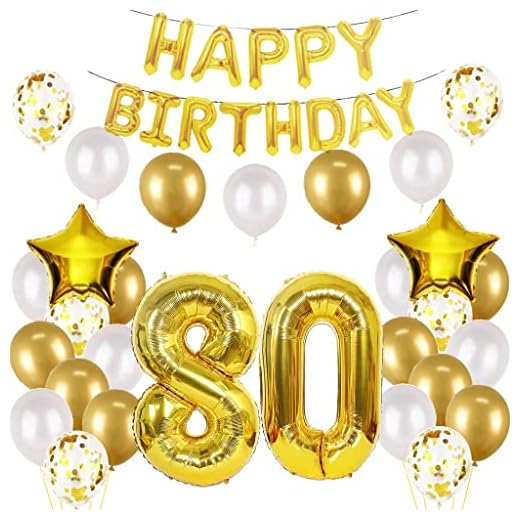 Globo 80 cumpleaños deco hombre oro Globo de foil 80 años decoración oro Feliz cumpleaños 80 deco 80 cumpleaños deco hombres deco 80 años deco hombre mujer
