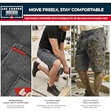 Lee Cooper Classic Multi Pocket Cargo Heavy Duty łatwa pielęgnacja odzież robocza szorty, szary, 38W