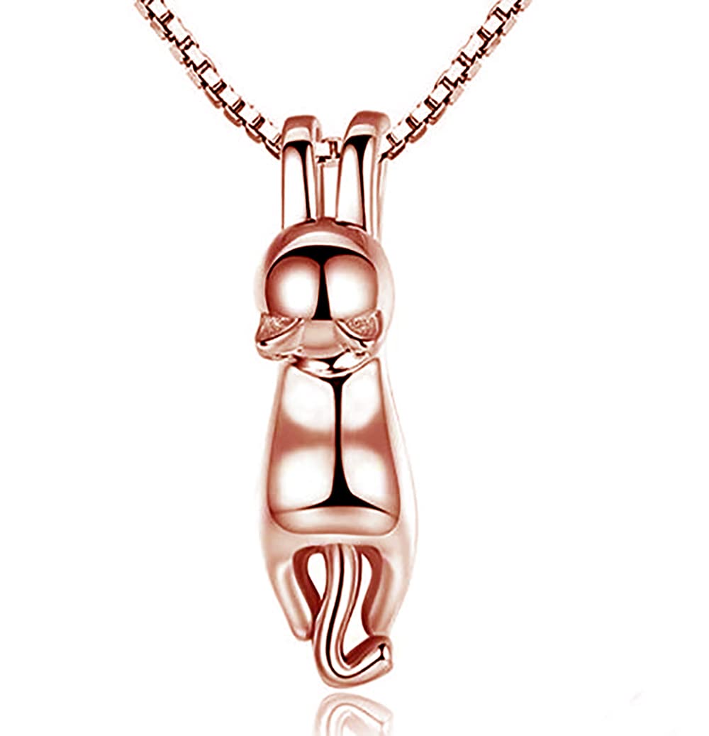 Baobei Schmuckset Katze – Sterlingsilber Halskette & Ohrringe Mit 3D-Anhänger