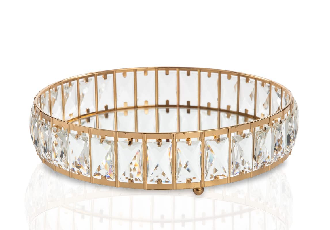 homes r us هومز أر أسHomes R Us Shane Metal Tray, Gold - Medium Height: 8.5 Cm Length: 30 Cm Width: 30 Cm Gold