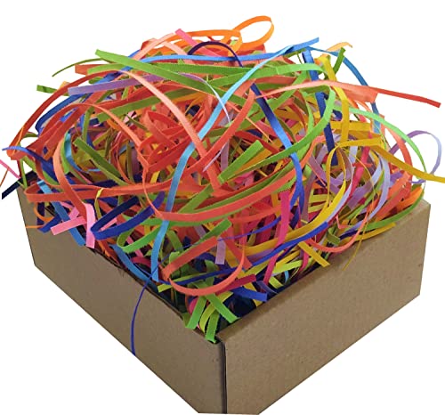 Image of PN PRISM Shredded Paper For Packing,100 Gms,Paper Grass For Gift Packing,New Year,Christmas Decoration,Multi 10 Color-Red,Blue,Green,Yellow,Orange,Saffron,Lemon Yellow,Violet,Lavender,Pink
