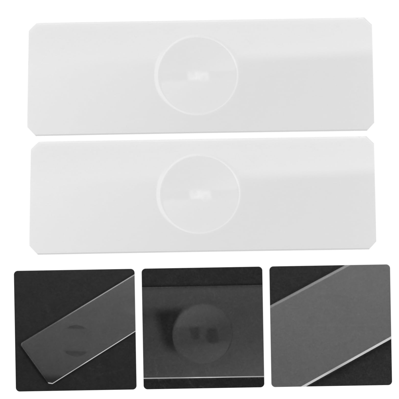 PartyKindom 50 Uds Portaobjetos Cóncavos Portaobjetos De Microscopio De Laboratorio Portaobjetos De Vidrio Para Microscopio Portaobjetos De Vidrio Para Muestras Acuáticas Portaobjetos