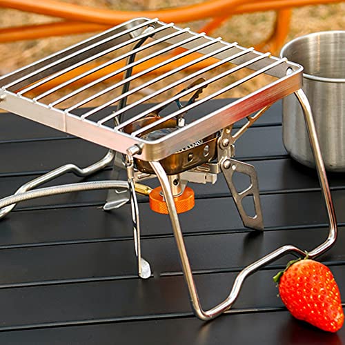 Pojedehy 1 PCS Multifunctional Folding Campfire Grill Stainless Steel Outdoor Wood Stove Stand - Image 5