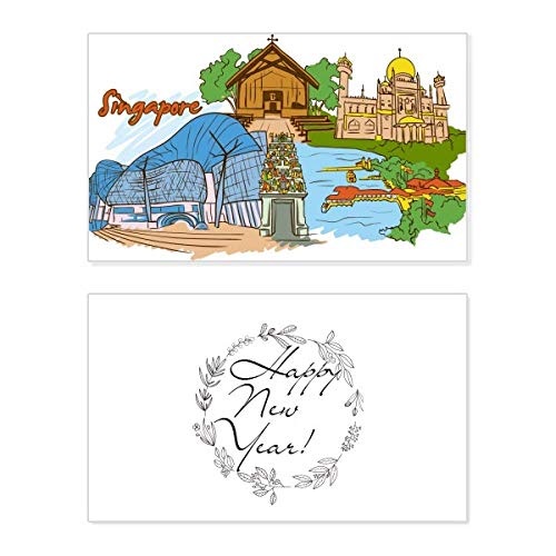 Tarjeta de Año Nuevo conmemorativa para enviar bendiciones y conectar corazones