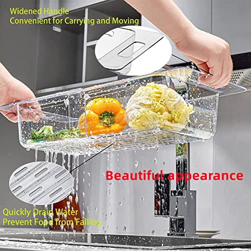 Collapsible Strainer Over The Sink- Collapsible Colander For Kitchen，Multi-Function Collapsible Wash Vegetables And Fruits, Drain Cooked Pasta And Dry Dishes Strainers And Colanders #TOP4