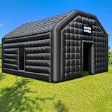 WARSUN Großes aufblasbares Nachtclub, 60 x 40 x 30 cm, aufblasbares Partyzelt mit Logo-Bereich, aufblasbares Nachtclub-Zelt für Erwachsene, Hochzeit, Geburtstag, Raves, Tanzfläche, Hof, Party