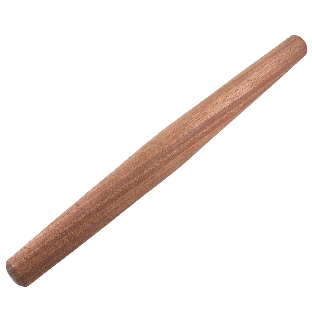 Top Notch KitchenwareMahogany French Rolling Pin: Tapered Solid Wood Design. Hand Crafted in the USA.