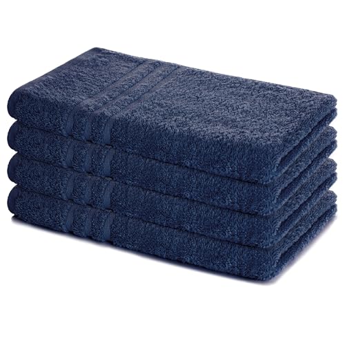 Lavea® 4er Set Handtuch 50x100 cm – Saugstarke und Weiche Handtücher...