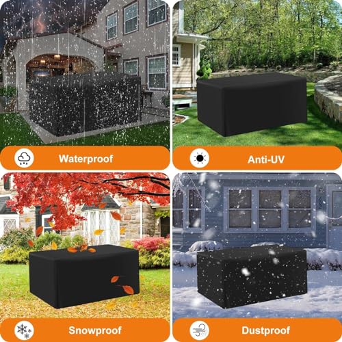 Funda impermeable para banco de jardín de 4 plazas, protector de mesa y sofá exterior 120cm 5