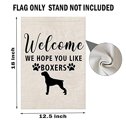 Boxers Garden Flag Boxers Dog Flag Welcome We Hope You Like Boxers Garden Flag (Like Boxers Flag)4
